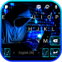icon Neon Blue Hacker(Neon Blue Hacker Klavye Arka
)