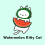 icon Watermelon Kitty Cat(Sevimli Duvar Kağıdı Karpuz Kitty Kedi Teması
)