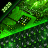 icon Green Light Cyber Circuit Wallpaper and Keyboard(Siber Yeşil Duvar Kağıdı Klavye) 3.44