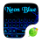 icon Neon Blue(Neon Mavi GO Klavye Teması) 4.16
