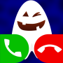 icon Fake Call With Cute Ghost Game(hayalet çağrı şakası oyunu)