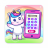 icon Baby Unicorn Phone For Kids(Tek Boynuzlu Bebek Çocuklar İçin Telefon) 9.0