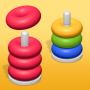 icon Hoop StackDonut Color Sort(Çember Yığını - Donut Renk Sıralaması)