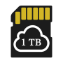 icon 1TB Storage(1 TB Depolama: Güvenli Bulut)