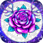 icon Rose Color(Gül, Çiçek Boyama Kitabı)