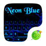 icon Neon Blue GO Keyboard Theme (Neon Mavi GO Klavye Teması)