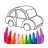 icon Car Coloring(Araba boyama oyunları - Renkli araba) 1.7101