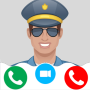 icon police kids Video Call(polis - sahte çağrı uygulaması
)