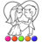 icon Bride and Groom Coloring Book(Prenses Düğün Boyama Oyunu) 30