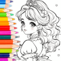 icon Doll Color(Bebek Rengi: Prenses Boyama)