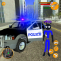 icon US Police Stickman Hero(ABD Polisi Çöp Adam Halat Kahraman)