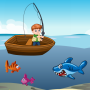icon Shark and Fishing Challenge