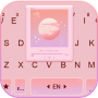 icon Heartbeat Kpop Pink Keyboard Background (Heartbeat Kpop Pembe Klavye Arkaplan
)