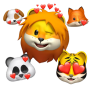 icon Cute Animal Memoji - WASticker (Sevimli Hayvan Notları - WASticker)