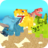 icon Blocky Dino Park: Dinosaur Arena(Blocky Dino Park Dino Arena) 0.7