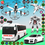 icon Drone Bus Robot Game(Otobüs Robotu Araba Drone Robot Oyunu)