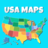 icon com.iz.games.usa.maps.educational.learning.kids.puzzle.geography.states.flags(ABD Haritası Çocuklar Coğrafya Oyunları
) 1.1
