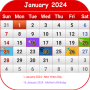 icon Singapore Calendar 2024 (Singapur Takvimi 2024)