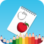 icon Fruit Color Book(Meyveler boyama Kitabı
)