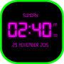 icon Digital LED Clock(LED saat canlı HD Duvar Kağıdı
)