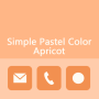 icon Simple Pastel Color (Apricot) (Basit Pastel Renk (Kayısı)
)