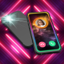 icon Call Screen(Çağrı Ekranı, Renkli Telefon Flash
)
