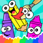 icon Coloring game for children (Çocuklar için boyama oyunu
)