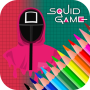 icon Squid Game Coloring Book(Kalamar Oyunu - Boyama Kitabı
)