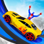 icon Superhero Mega Ramp Car Stunt3D Shooting Game()