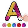 icon Alphabets Coloring book (Alfabeler Boyama kitabı)