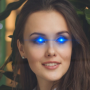 icon Crypto Laser Eyes(Lazer Gözler Ekleyin - Fotoğraf Editörü
)