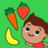 icon Fruits and Vegetables(3 yaş ve üstü çocuklar için 3+ Yürümeye
) 2.5.5