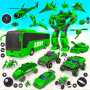 icon Army Bus Robot Car Games(Ordu Otobüsü Robot Dönüşümü Oyunları)