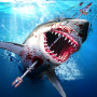 icon Dino shark hunter underwater (Sualtı Dino köpekbalığı avcısı)