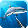 icon spearfishing(Avcı sualtı spearfishing)