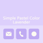 icon Simple Pastel Color Lavender(Duvar Kağıdı Basit Pastel Renk (Lavanta) Tema
)