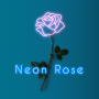 icon Neon Rose(Şık Duvar Kağıdı Neon Gül Teması
)