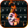 icon Burning Anonymous(Yanan Anonim Klavye Arka Planı
)