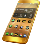 icon Neon Gold Theme For Launcher(Başlatıcı için Neon Altın Tema)
