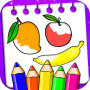 icon Fruits Coloring Book & Drawing (Meyve Boyama Kitabı ve Çizim)