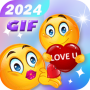 icon Love Emoji GIF Sticker 2024(Aşk Emojisi GIF Etiketi 2024)
