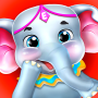 icon Baby ElephantCircus Flying & Dancing Star(Bebek Fil - Sirk Yıldızı)