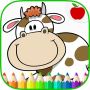 icon Farm Animals Coloring Book (Çiftlik Hayvanları Boyama Kitabı)