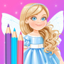 icon Fairy Princess(Periler Çocuklar İçin Boyama Kitabı)