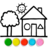 icon Glitter House Coloring(Dinamit Parıltı Çocuk için ev boyama) 1.7