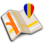 icon Map of Romania offline(Romanya çevrimdışı haritası)