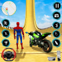 icon Superhero gt Stunt Biker Race(Süper kahraman gt Dublör Motorcu Yarışı
)