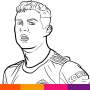 icon How to Draw Football Player(Futbolcu Gedanke zum Etiketi Nasıl Çizilir)