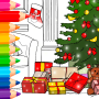 icon Christmas Decorations Coloring(Noel Dekorasyon Boyama
)