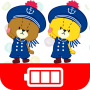 icon Battery widget TINY TWIN BEARS (Pil widget'ı TINY TWIN BEARS)